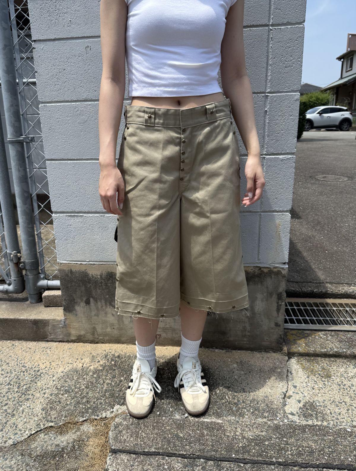 KAITO 26ss Studded Half Chino Pants