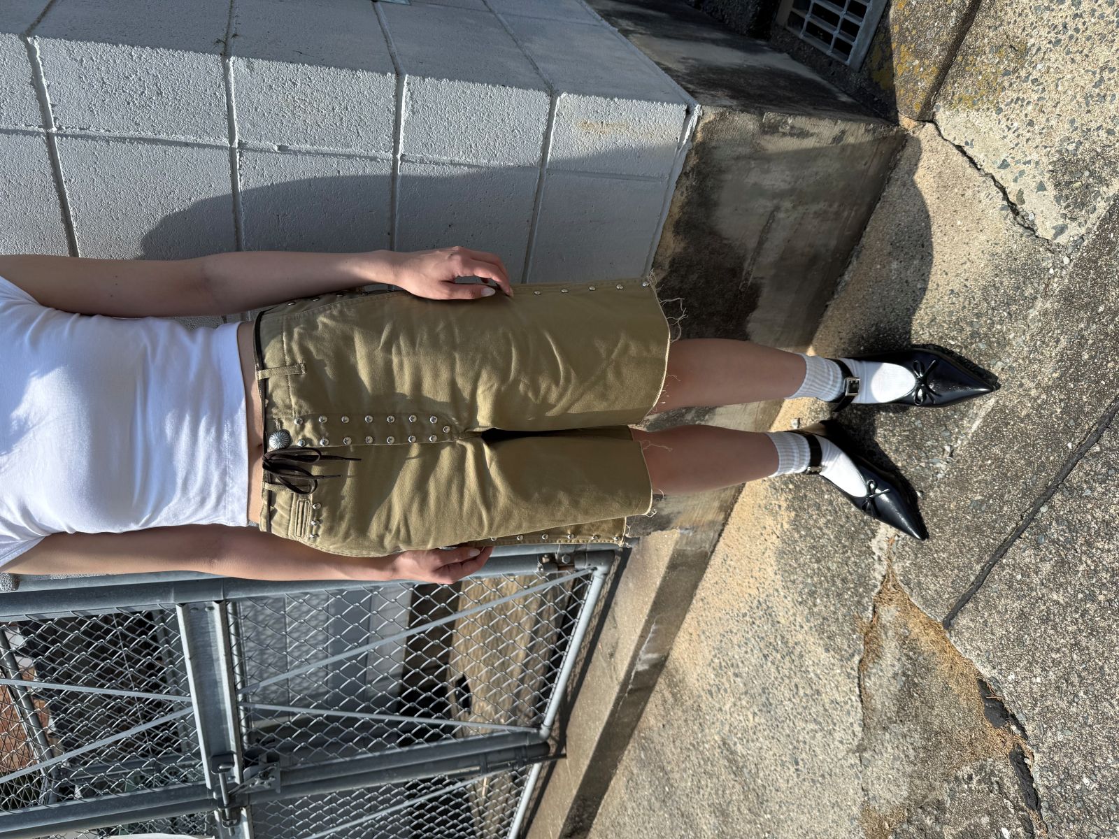 KAITO 26ss Studded Half Chino Pants
