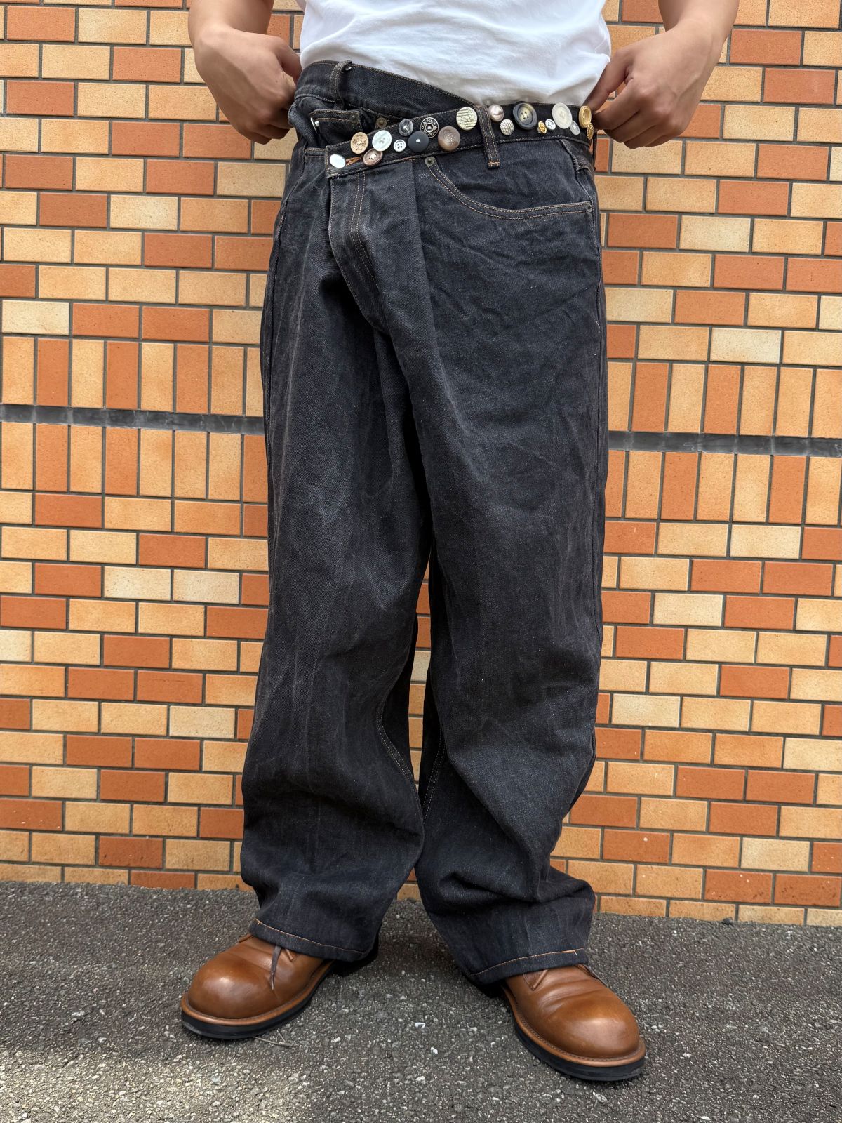 KAITO 26ss Button Overlap Pants