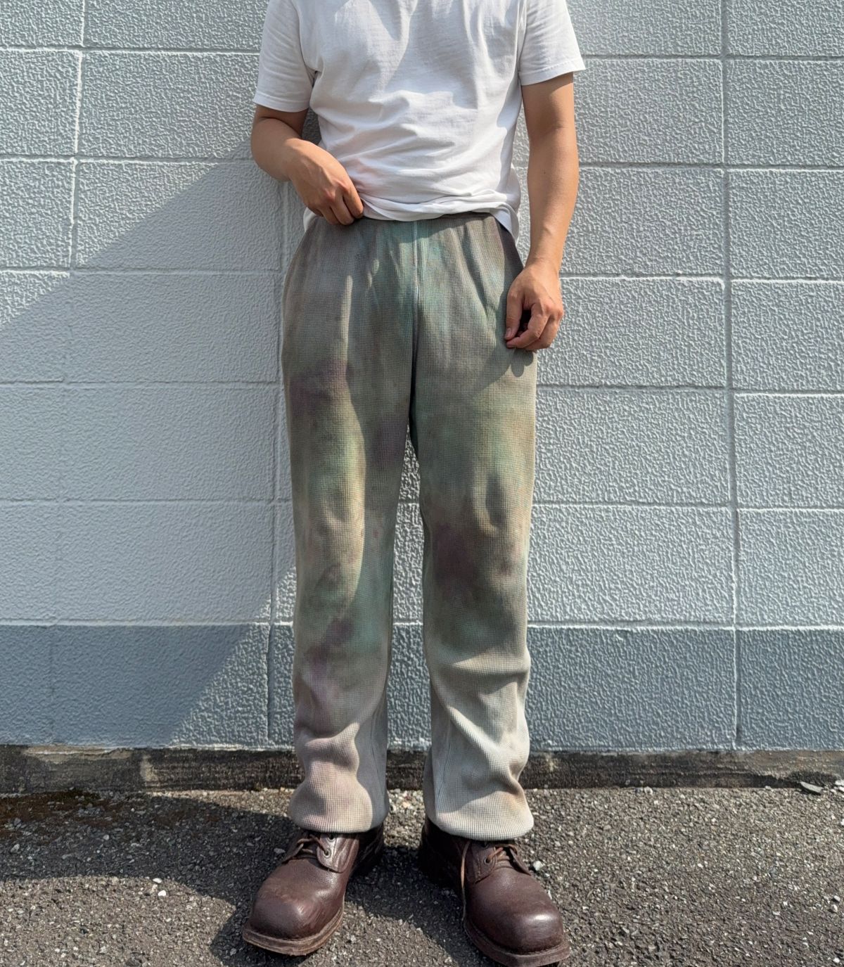KAITO 26ss Garment-dyed thermal pants